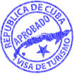 Cuba entry stamp.
