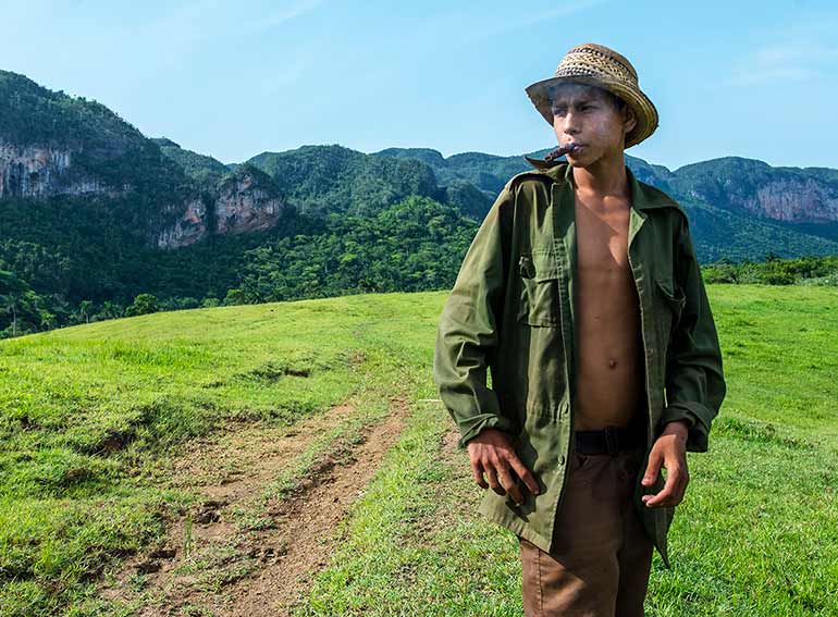 Young Cuban farm worker.