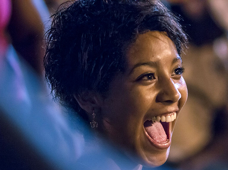 Cuban woman at Havana Jazz Festival.